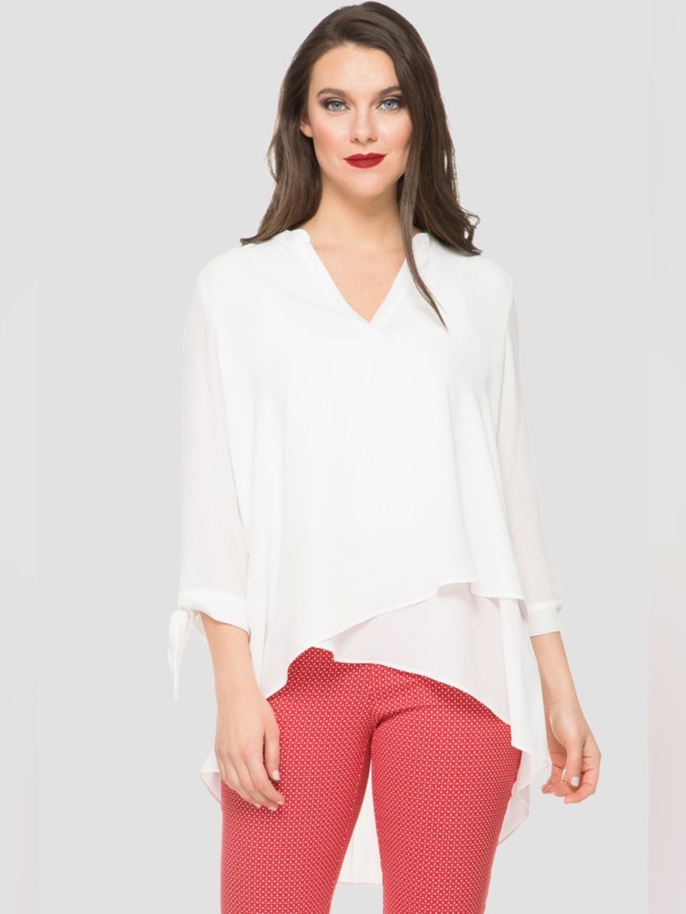 Joseph Ribkoff Tunic Style 191268 3/4 Sleeve White